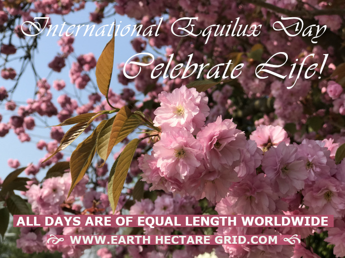 EQUILUX DAY! The Earth Hectare Grid